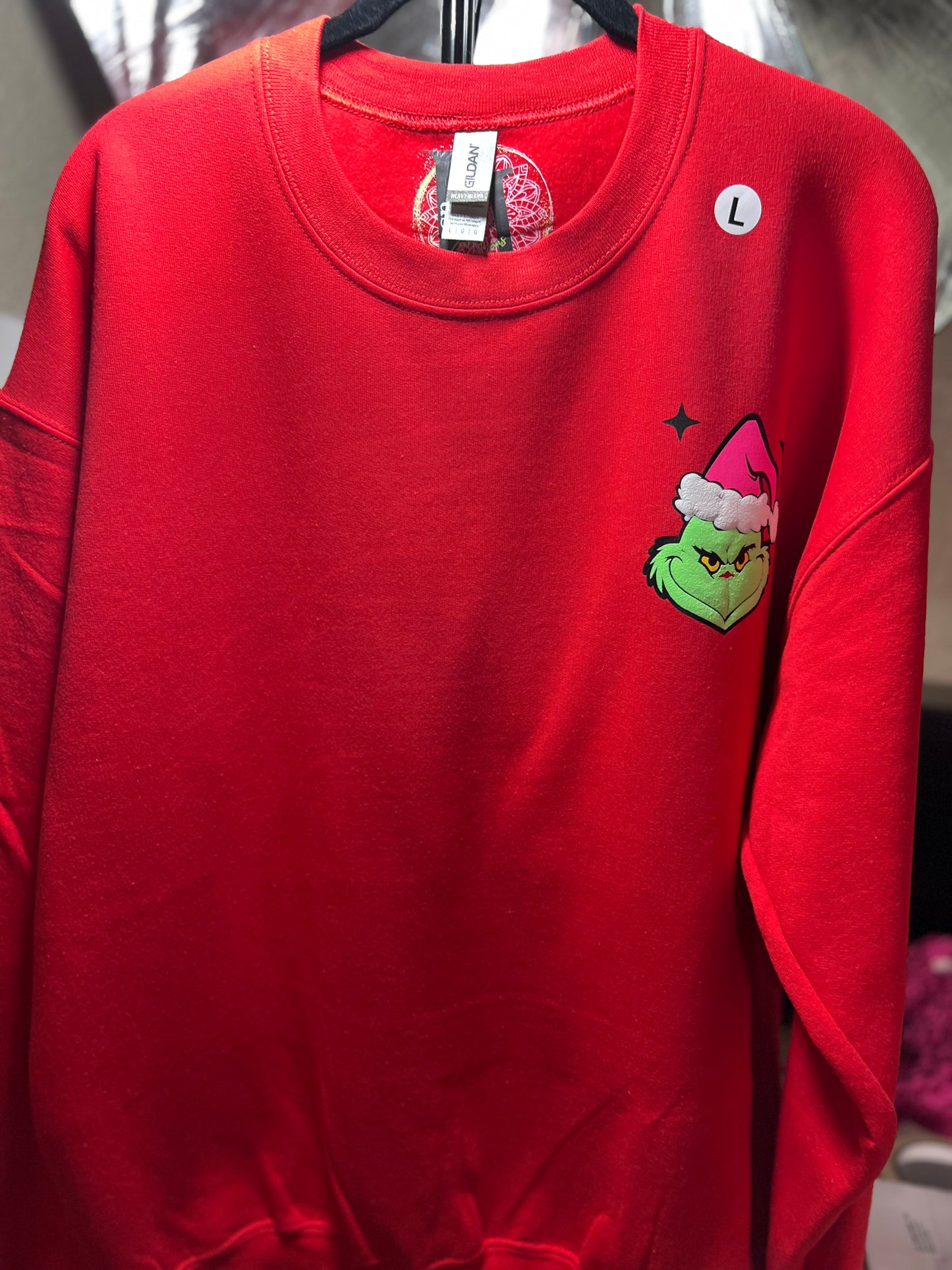 Elevate Your Style: In My Grinch Era Red Sweatshirt - Cozy and Playful Fashion